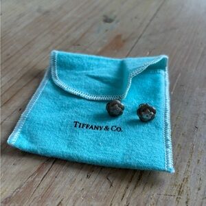 Tiffany & Co. Silver Celtic Knot Flower Earrings